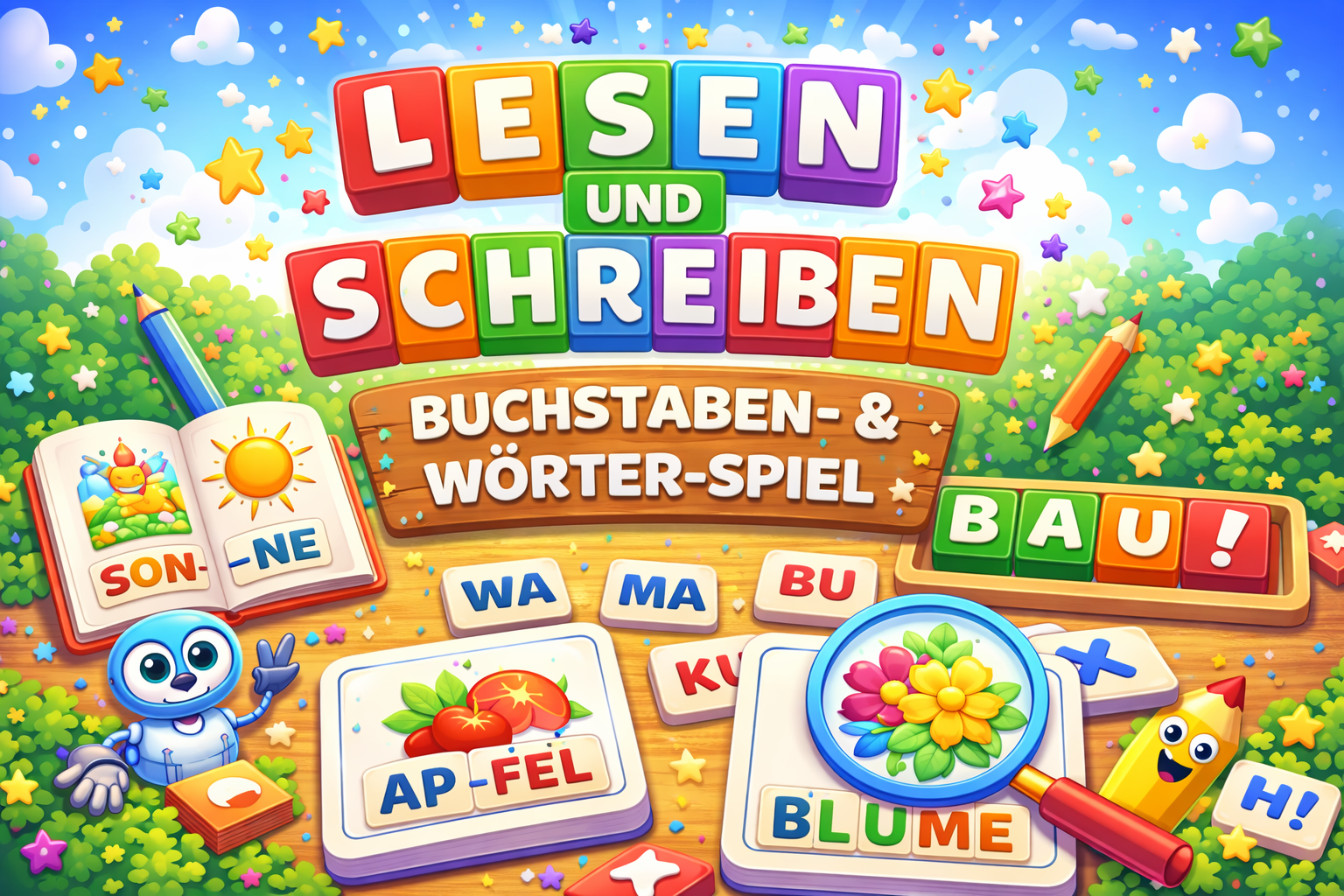 Lesen und Schreiben – App Titel